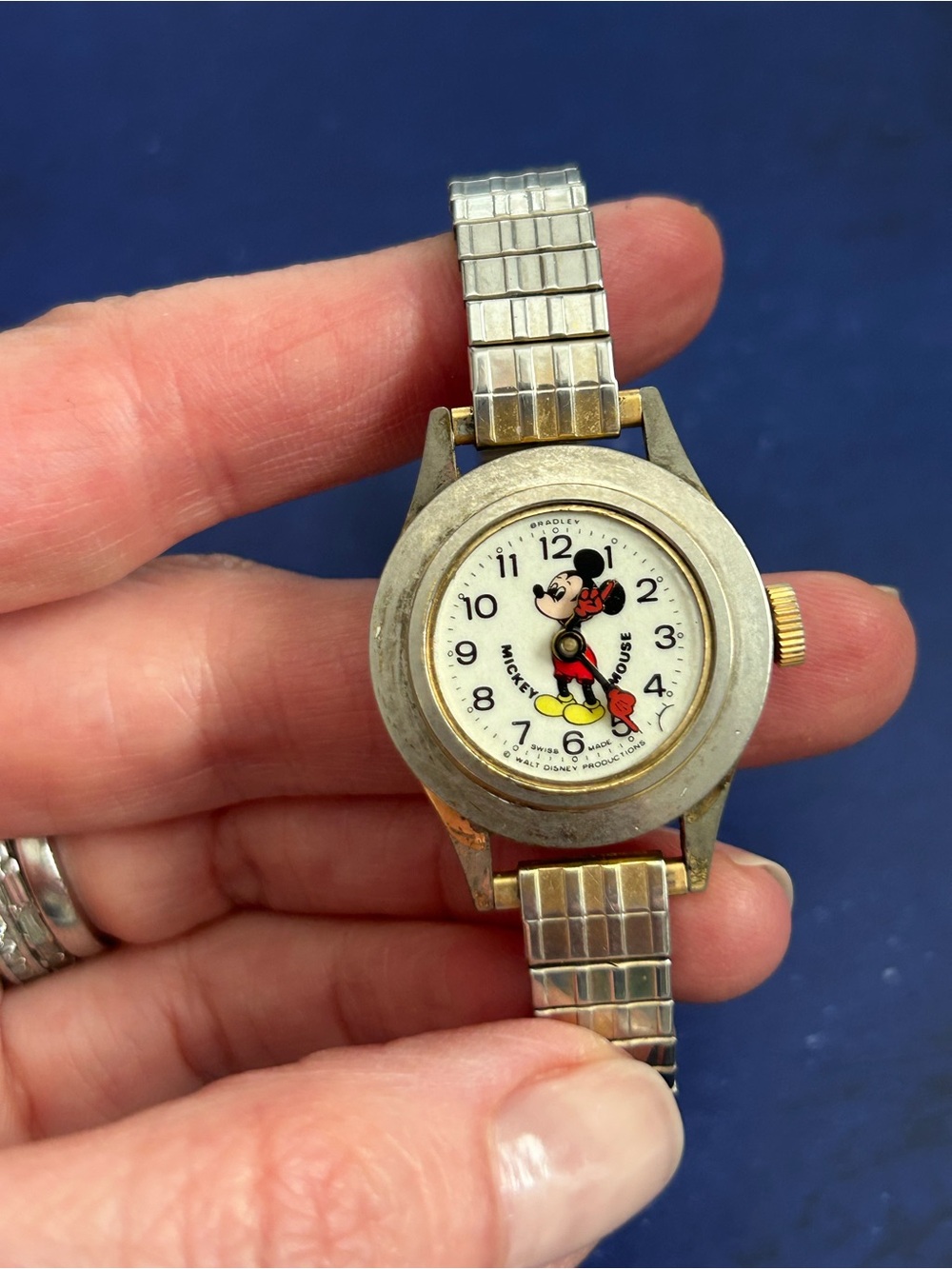 Mickey Mouse Vintage Character Watch - Silver Tones